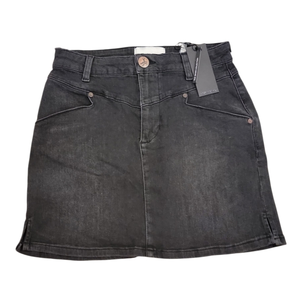 $135 NWT ONE TEASPOON Preacher SKIRT In Black Swan Wash Size 26